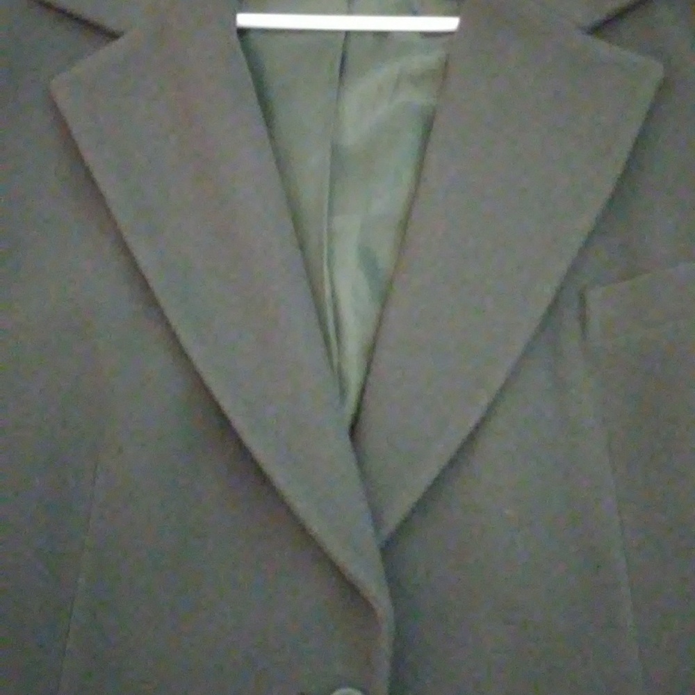 SOLD Womens khaki Green Coat/Blazer Size 18 - Picture 2 of 5